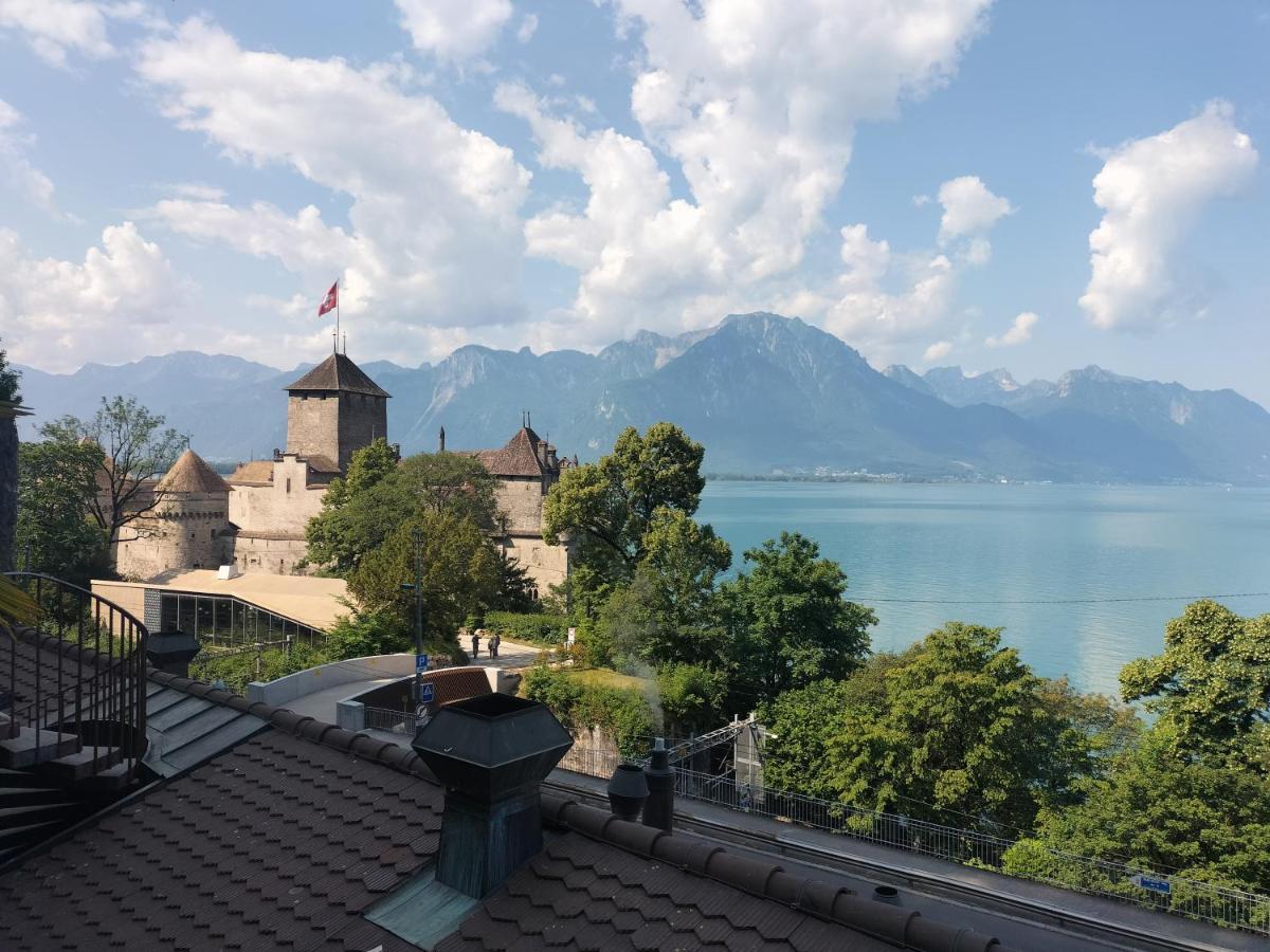 Castle View Aparthotel Veytaux Bagian luar foto