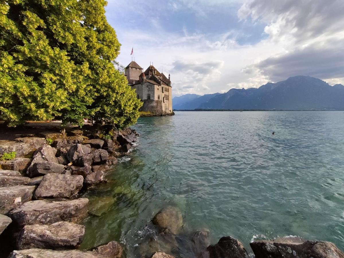 Castle View Aparthotel Veytaux Bagian luar foto
