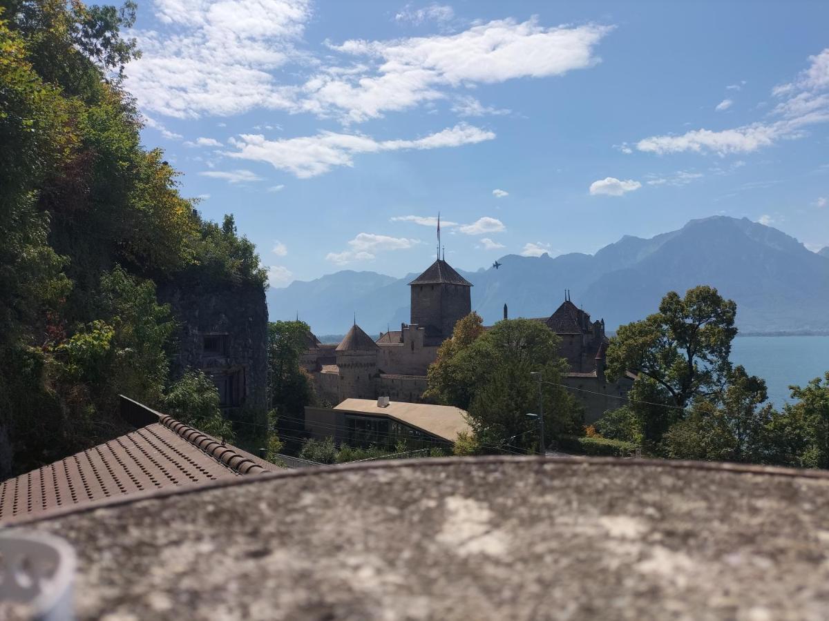 Castle View Aparthotel Veytaux Bagian luar foto